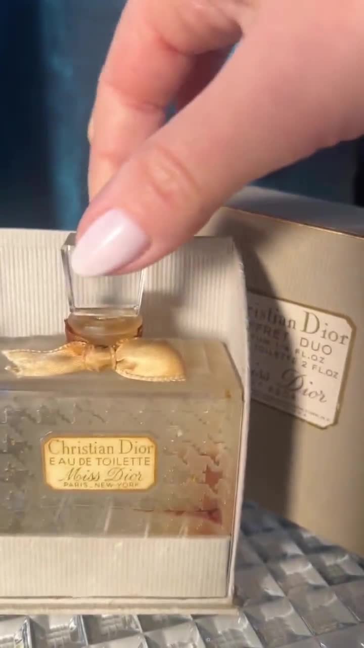 RARE Vintage Original 1950's Christian Dior, 'miss Dior' Eau De