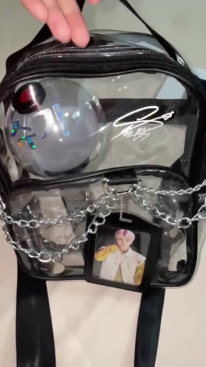 防弾少年団 SHOULDER BAG AGUST D Clear Cross Bag for ARMY (bts Fanmade Merch for