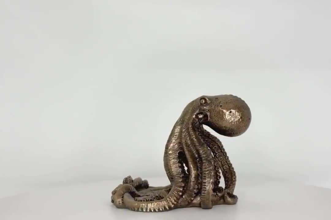 Bestseller Mattweiß 3D Octopus Figur Harz Anime Kunst Skulptur für Home Decorati Bestseller Mattweiß 3D Octopus Figur Harz Anime Kunst Skulptur für Home Decorati