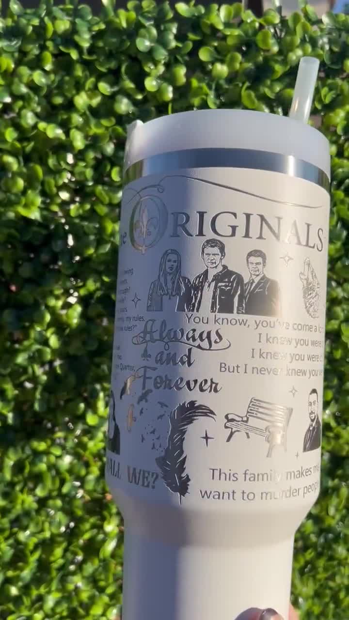 The Originals Laser Engraved Half Wrap 40oz Tumbler || TVDU