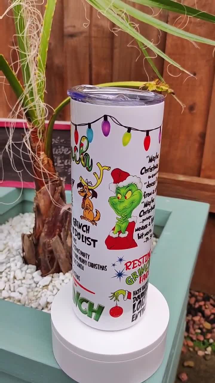 The grinch Light up tumbler – Nicole's Craftroom