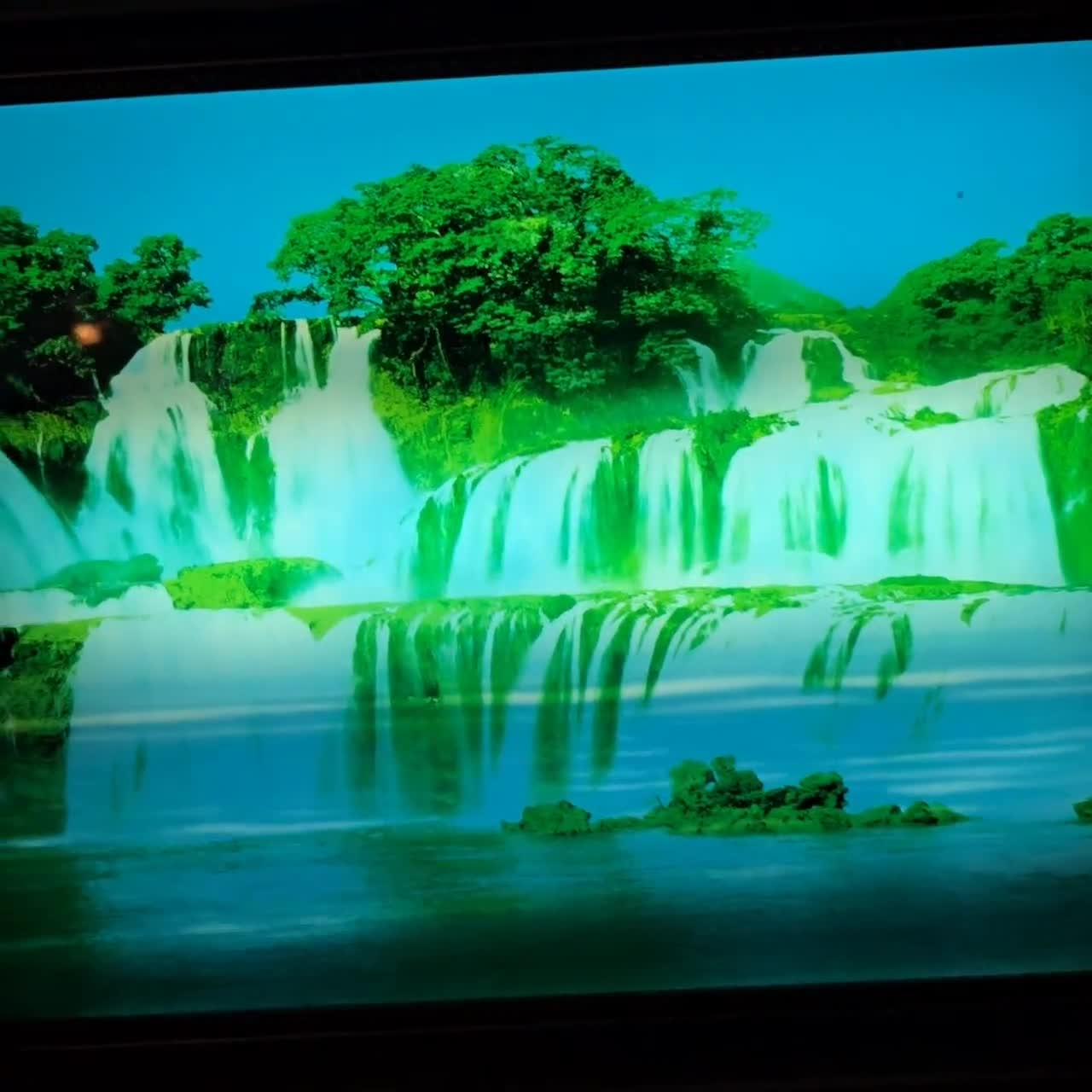 Vintage 70s, Motion & Sound Waterfall, Wall Hanging, Mirrored