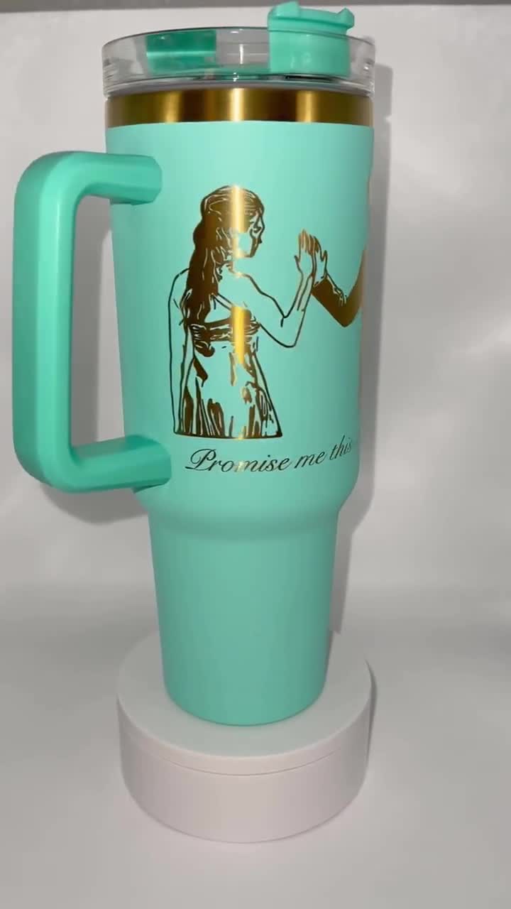 TVD Laser Engraved 40oz Tumbler || Delena || TVD || Salvatore