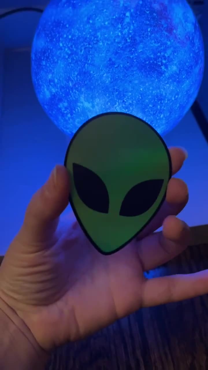 ALIEN Holographic Sticker - [decal 90s 2000s Rave Y2K Rave Techno