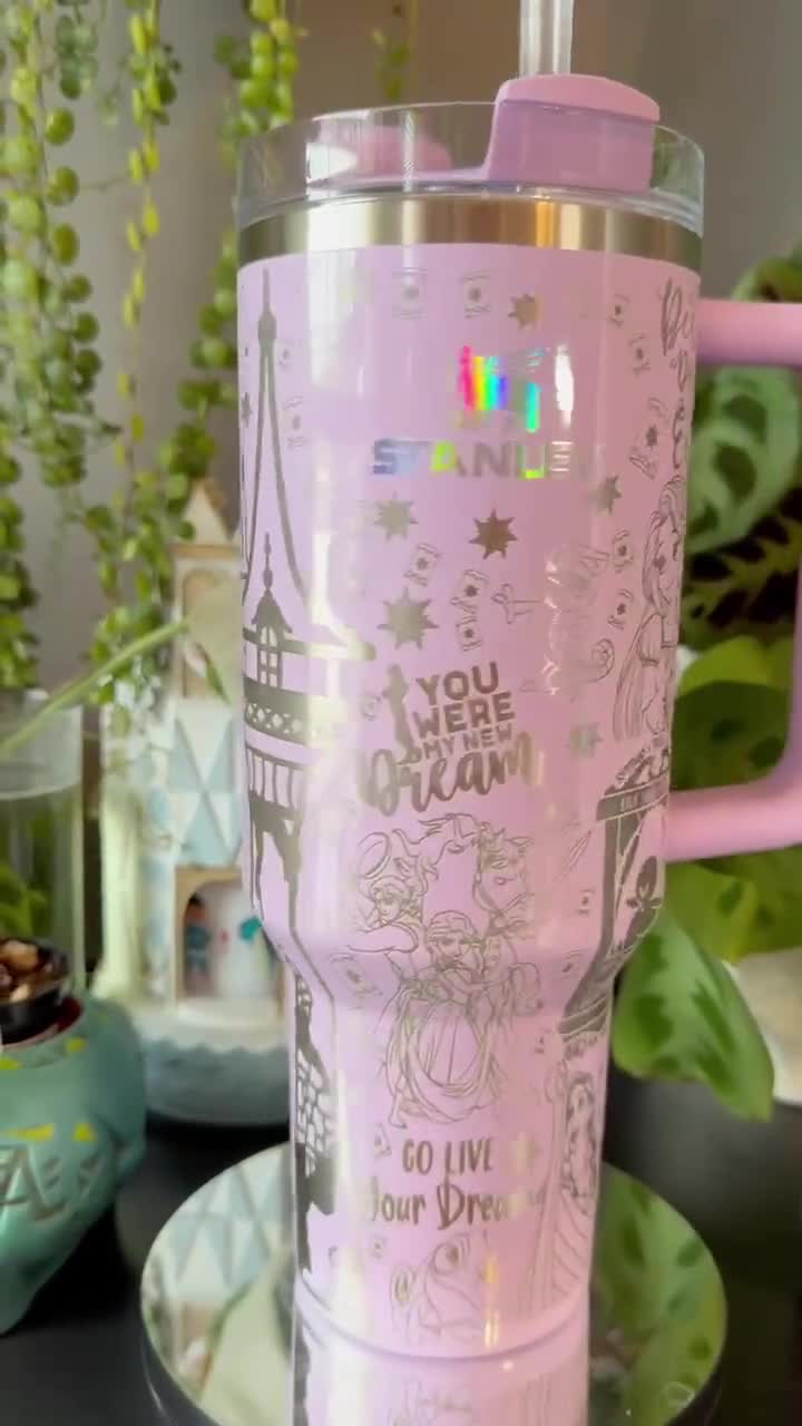 40oz Stanley Tumbler - Engraved With a Tangled/rapunzel Theme - Etsy