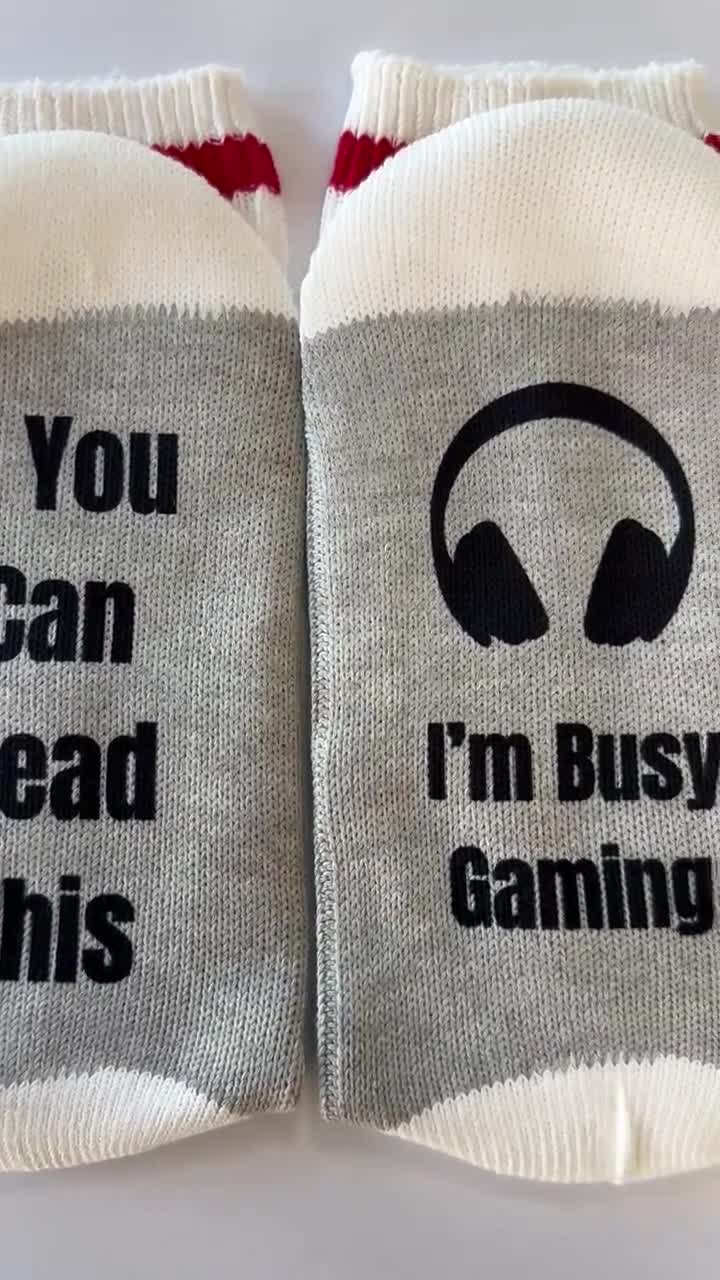 Video Game Socks If You Can Read This Im Busy Gaming 