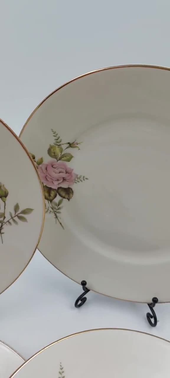 BGFYUSF Piatti Piani Set di Piatti Piani 2/4/6 Pezzi Set di stoviglie da Cucina Piatti Piani Rotondi in Ceramica, Adatti al microonde, al Forno e alla lavastoviglie (Confezione da 4 L