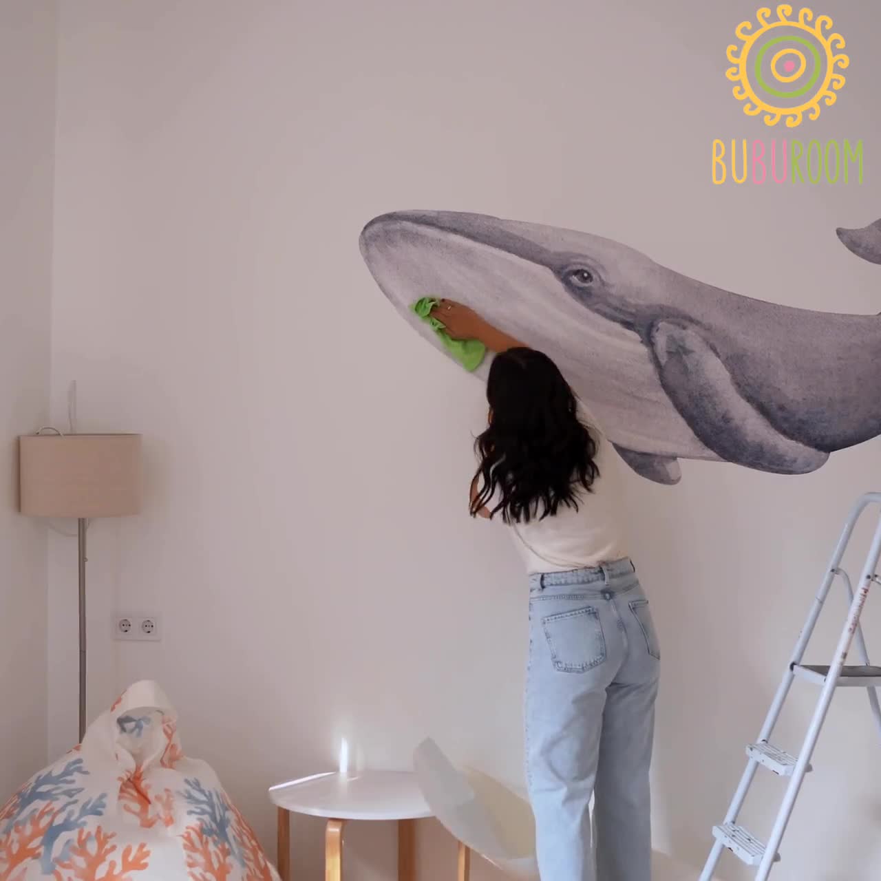 142 Pcs Under The Sea Wall Decals - Peel & Stick Ocean Theme Stickers For Kids Room, Blue
