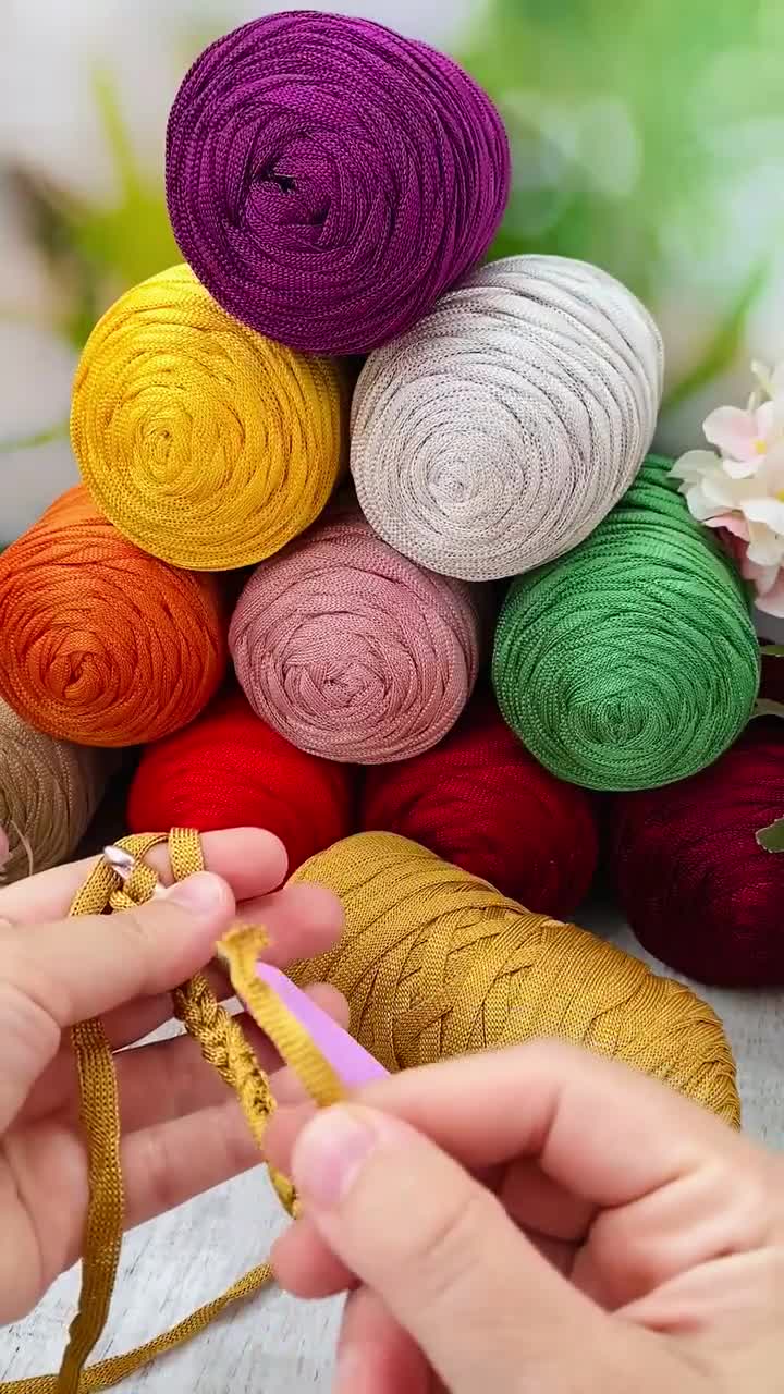 5mm Polyester Cord, DIY Projects, Polyester Rope, Knitted Rope, Crochet Cord,  Yarn Supplies, Cord Ropes, Craft Cord, Crochet Yarn, Yarn Rope 