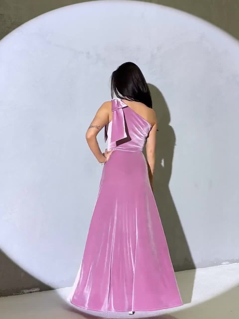 off the shoulder low cut dress Chic Spaghetti Strap Off the Shoulder Side Slit Long Prom Dress US18 / As Picture