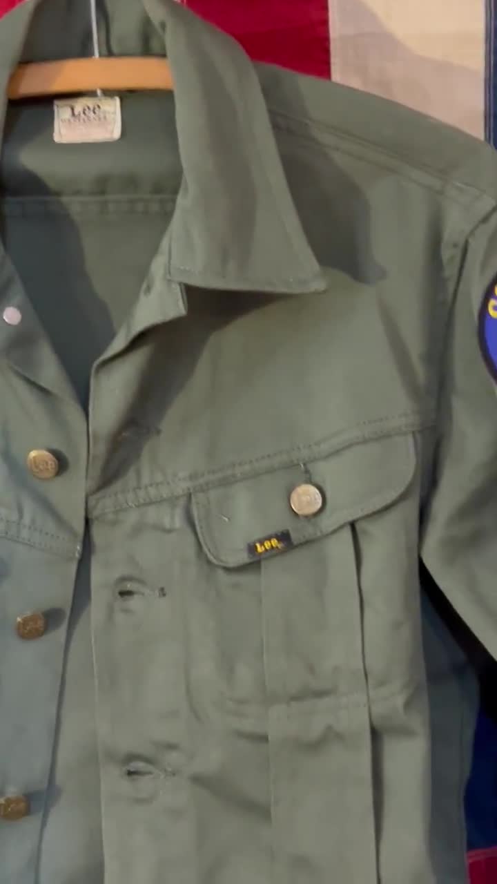 Vintage 1960s Lee Westerner Jacket: Colorado Game Warden Uniform