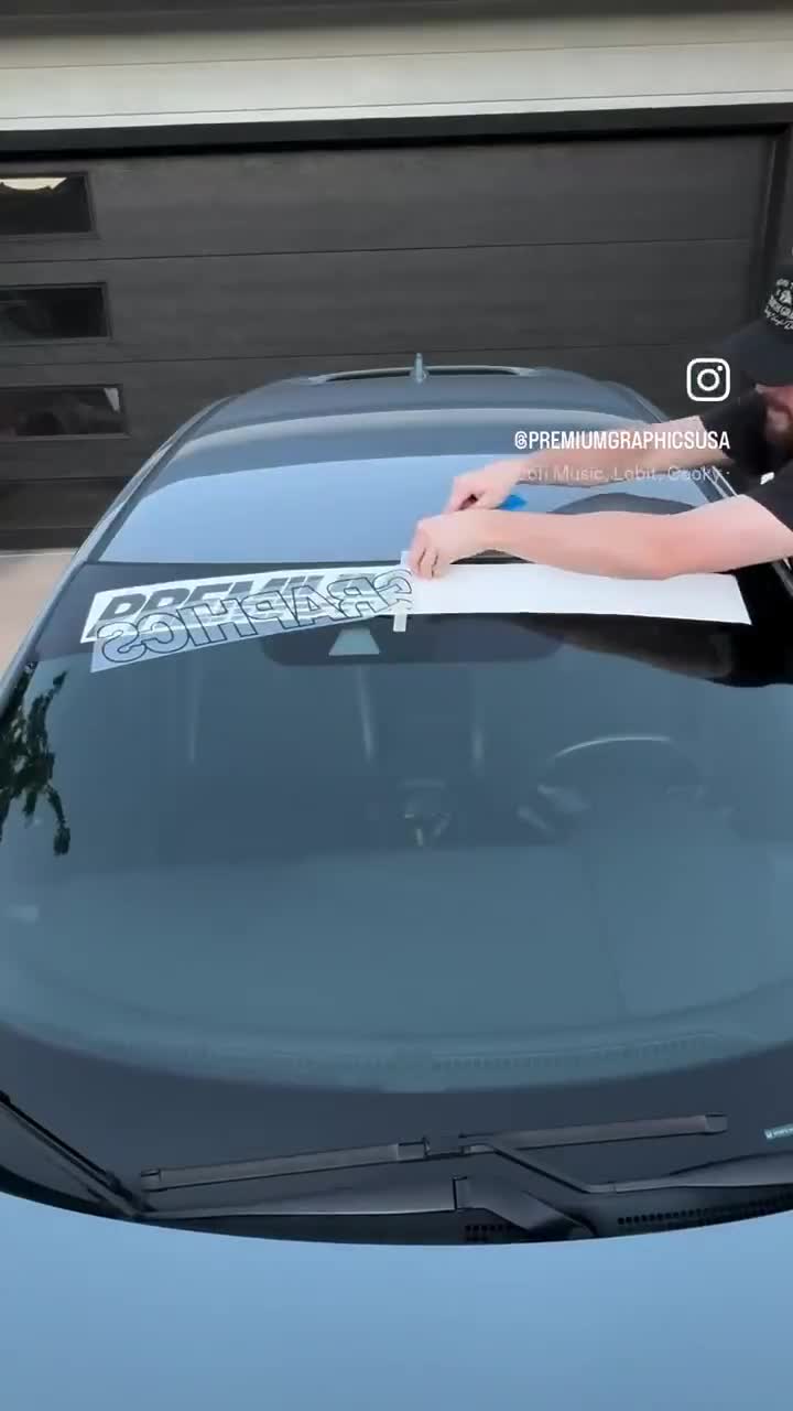 Blank Sun Visor Strip / Windshield Banner - Premium Vinyl Decal For Cars & Motorcycles