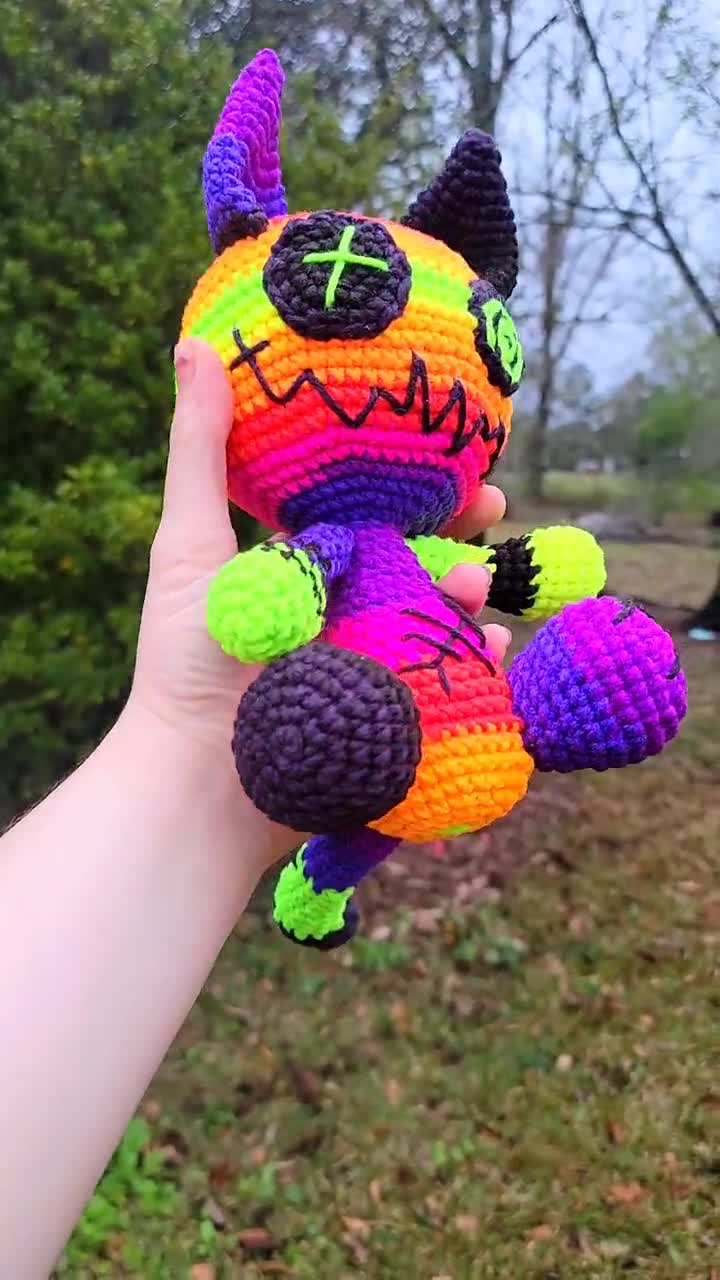 Made to Order, Emotional Support Zombie Cat, Handmade Creepy Cute