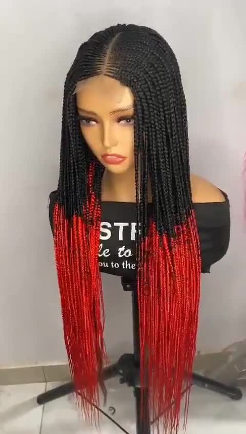 Lovely Girly Braids in Black-Red's Code & Price - RblxTrade