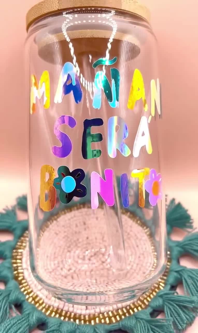 Mañana Sera Bonito 🌈☀️🧜‍♀️ tumbler & glass cup available now‼️ #karo