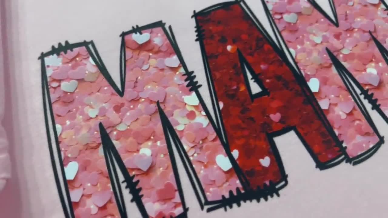 3D Mama Mini Valentines Shirt,family Matching Valentines Shirt