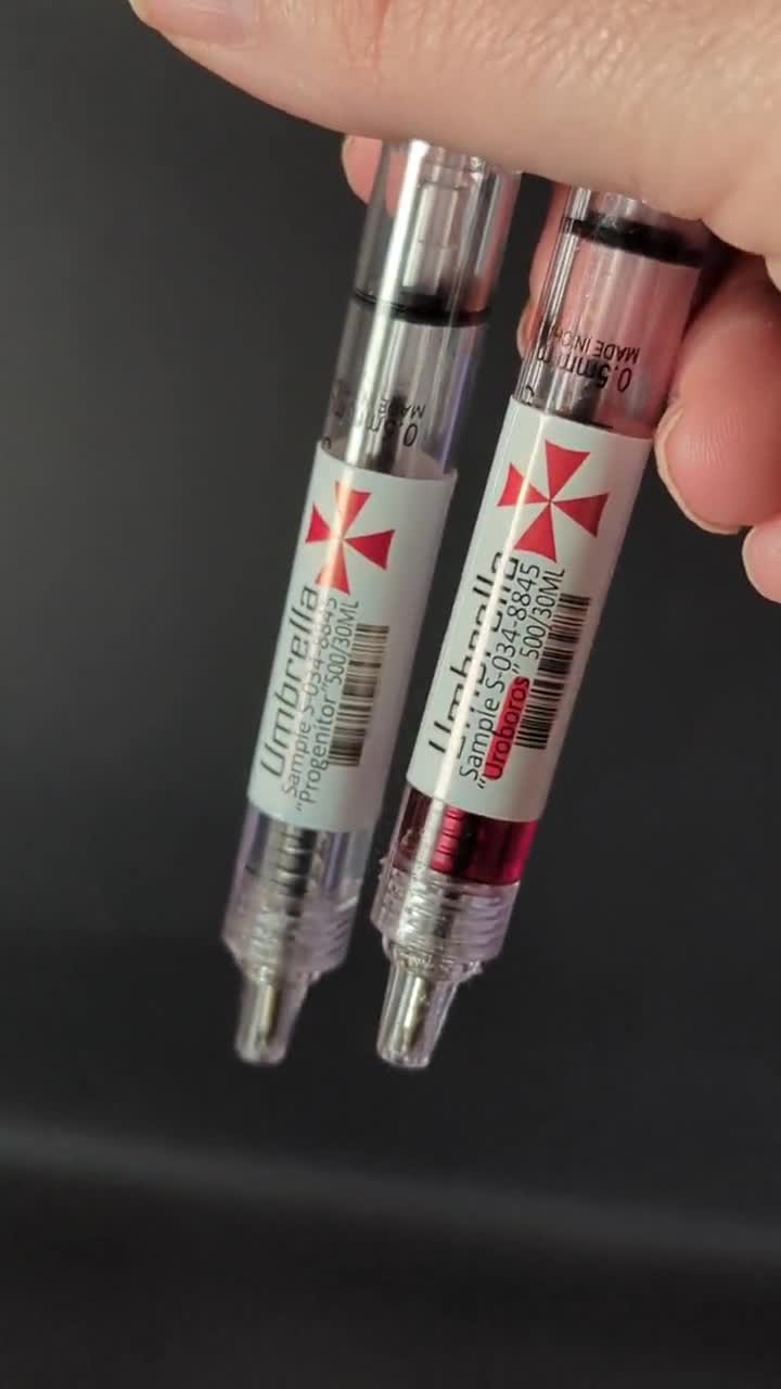 バイオハザード　Resident Evil ボールペン バイオハザード ウイルス ペン：ゲーマーへのギフト、2本セット - Etsy