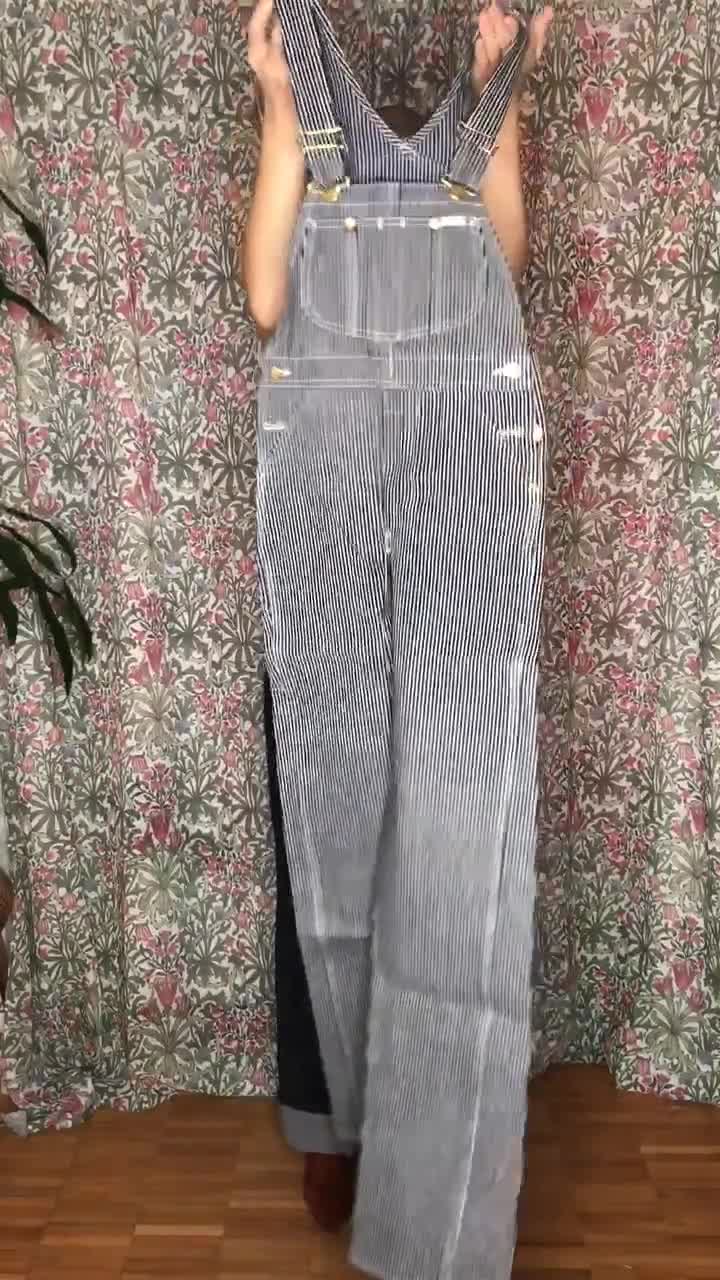 Lee Hickory Pinstripe Bib Overall Unisex Size XS W26 L34