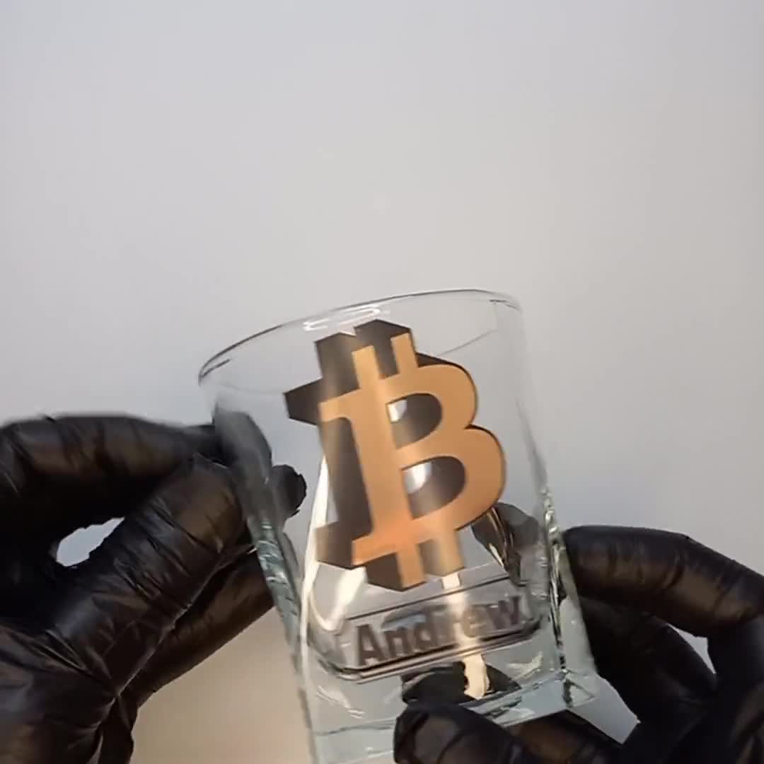 Bitcoin Personalized Whiskey Glass, Custom Btc Glass, Gift for Crypto  Lovers, Gift for Dad, Gift Ideas for Men, Bitcoin Birthday Gift