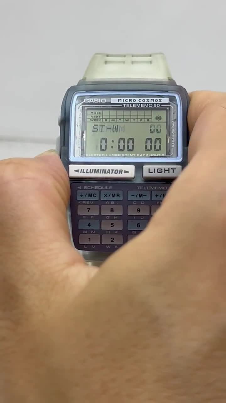 時計 CASIO DATA BANK micro cosmos Casio DBC 63 Micro Cosmos Calculator Databank Watch - YouTube