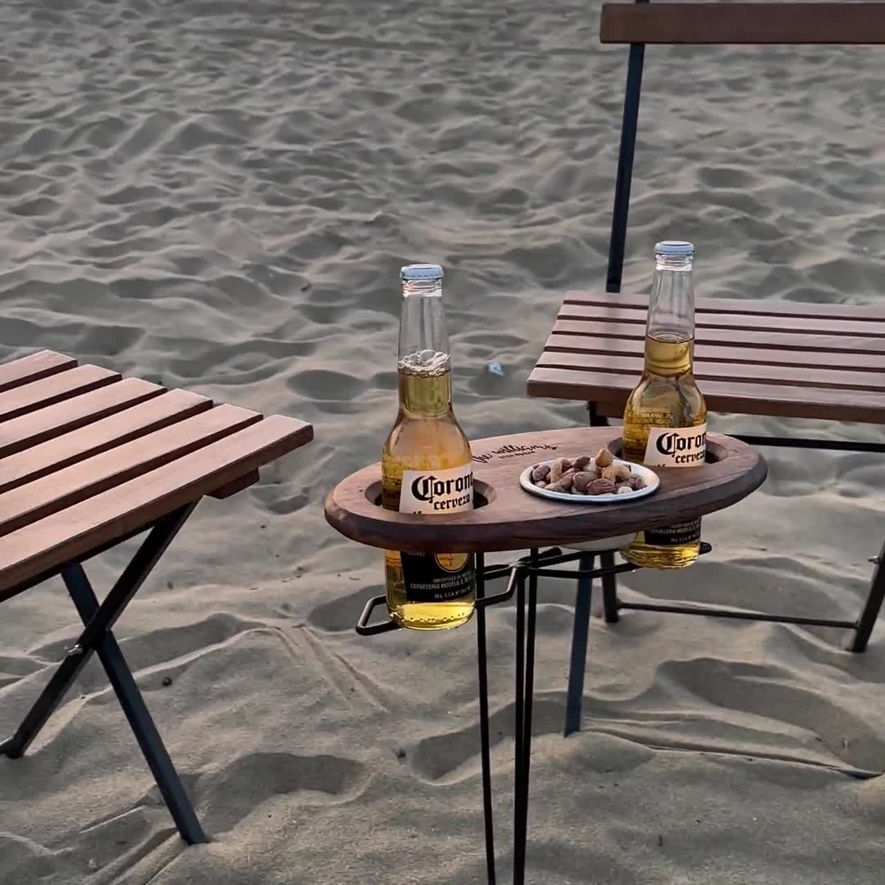 Customized Wooden Portable Beer Table - Wooden Portable Beer