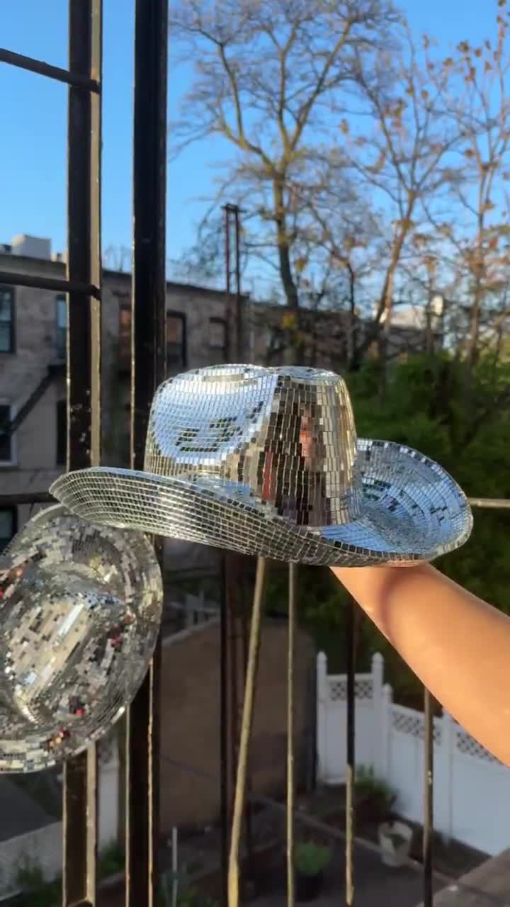 Mirror Disco Silver Cowboy Hat | Halloween City