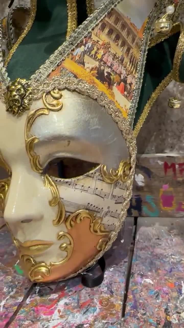 オリジナルの手作りベネチアンマスク - パーティー用カーニバルマスク