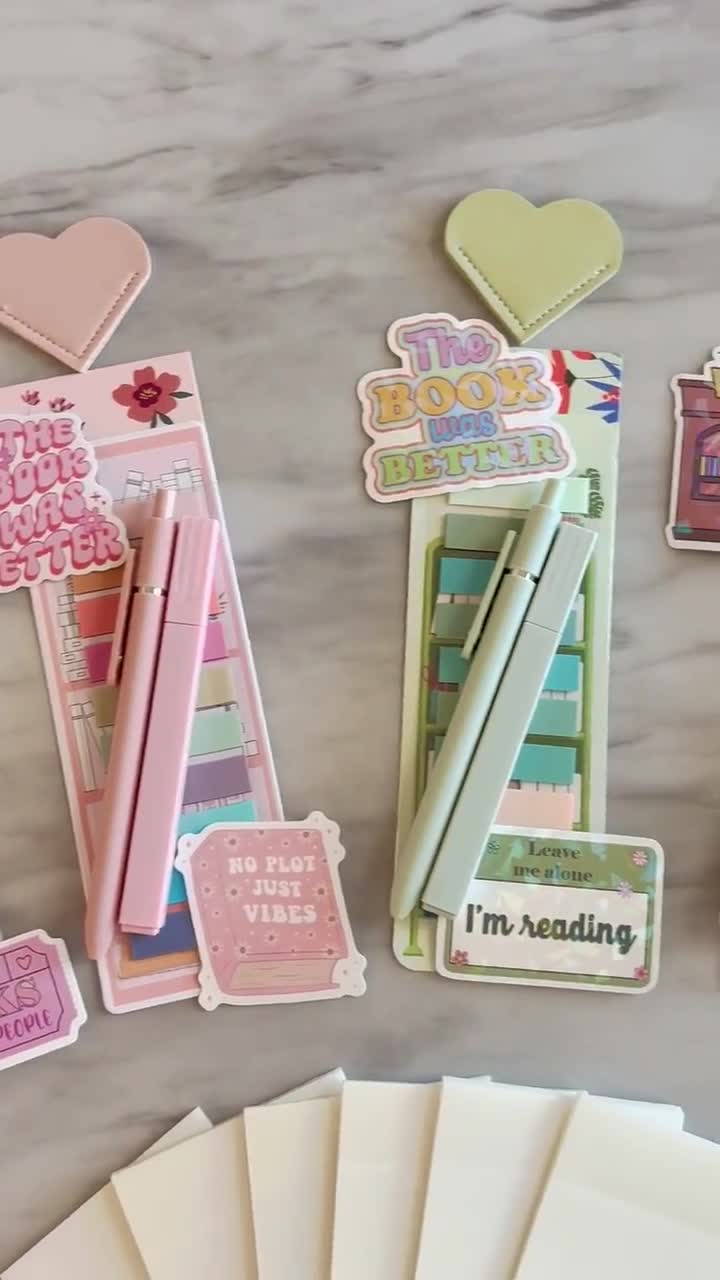 41 Piece Aesthetic Book Annotation Kit - Bible Journaling Supplies With Highlighters & Sticky Tabs