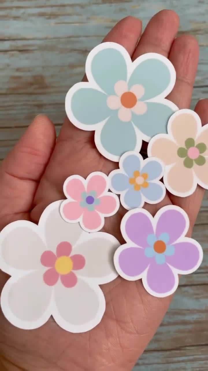 Flower Sticker Pack - Set of 6