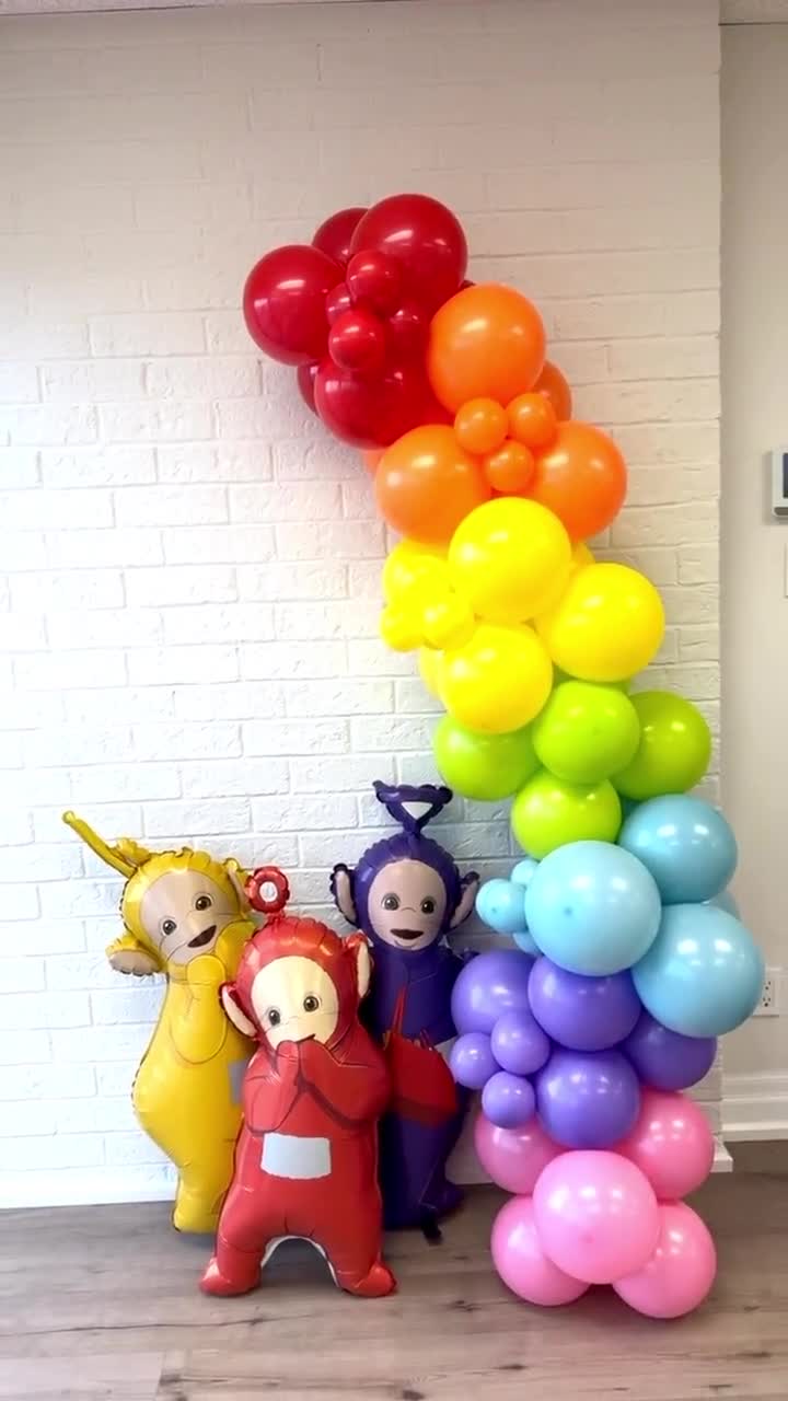 Toyland® Lot De 4 Ballons En Aluminium En Forme De Teletubbies De