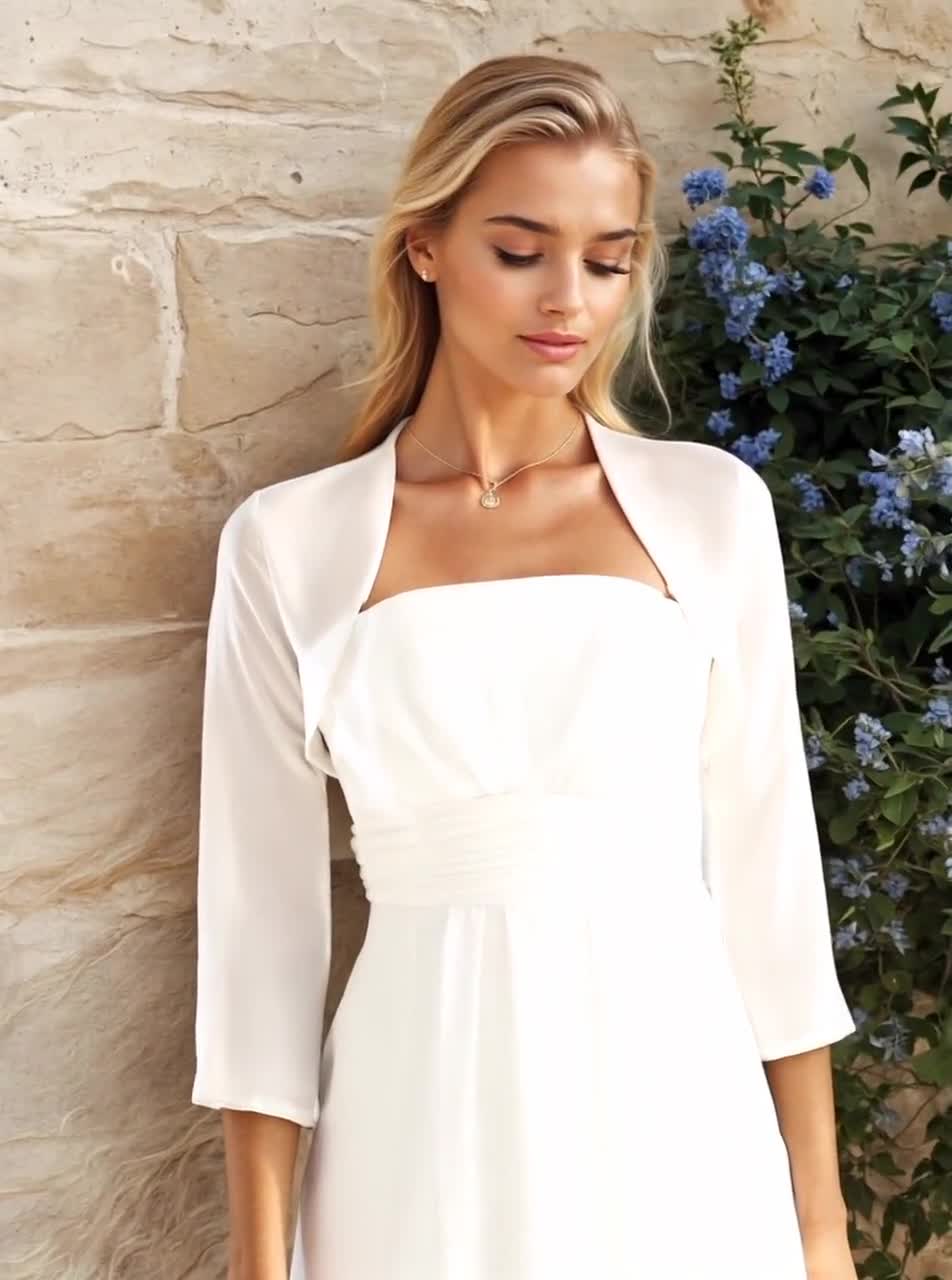 chiffon wedding dress jacket Wedding Jacket Chiffon Party Shawl BOLERO Bridal Dress Cape Wedding Robe