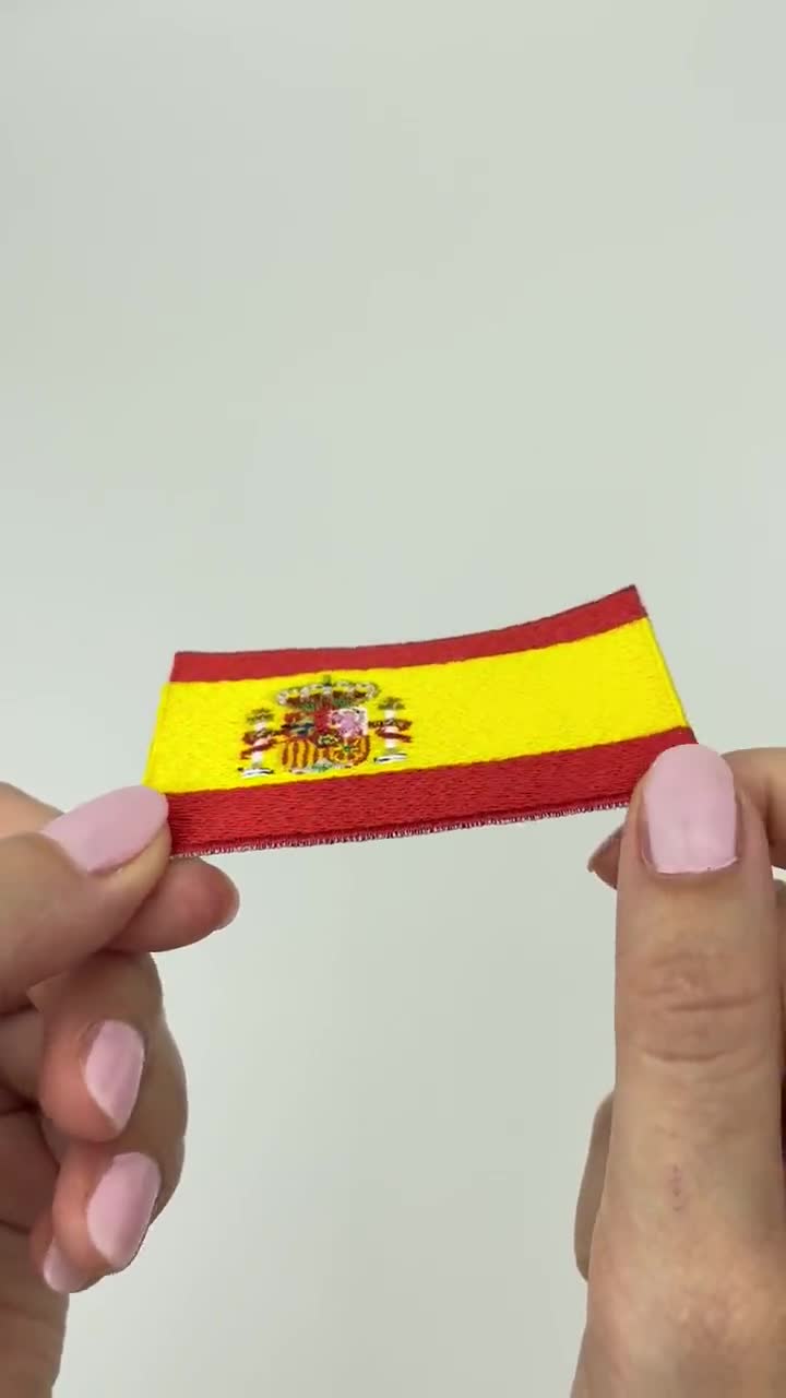 Parche bandera España Mancha en Hilo Tejido Termo-Adhesivo