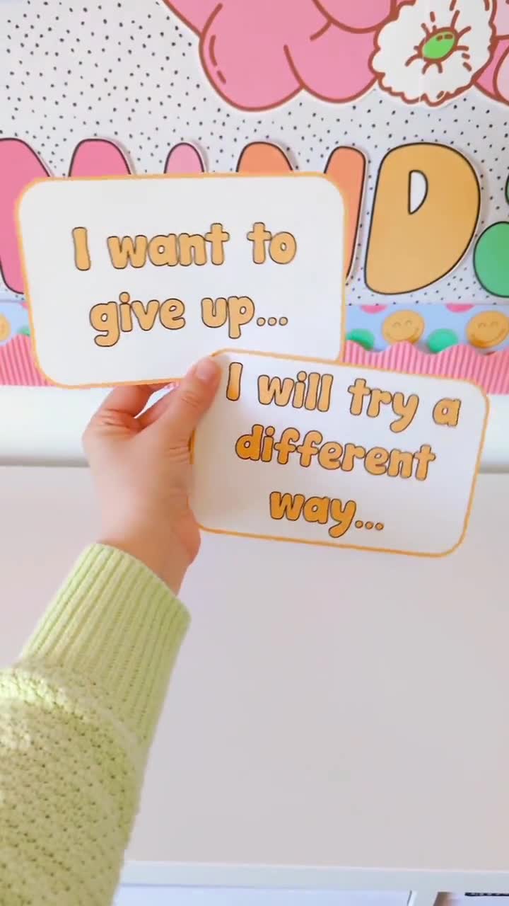 Ändern Sie Ihre Denkweise Bulletin Board, Wachstum, Pastell Klassenzimmer, sozial emotionale Dekoration, Back to School Dekor, Boho Klassenzimmer Dekor video poster