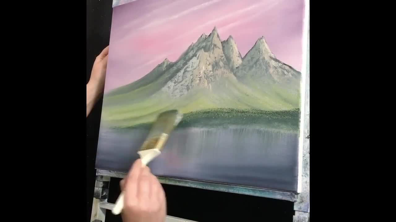 Springtime Mountain - Bob Ross Painting - Sun, Feb 18 1PM at Logan Square