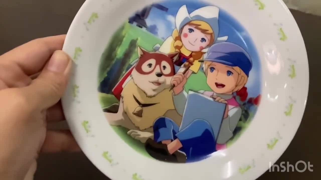 A Dog of Flanders Collectible Plate by Nippon Animation Vintage