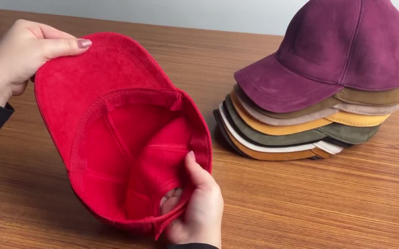 Genuine Suede Baseball Cap,adjustable Suede Cap,suede Hat