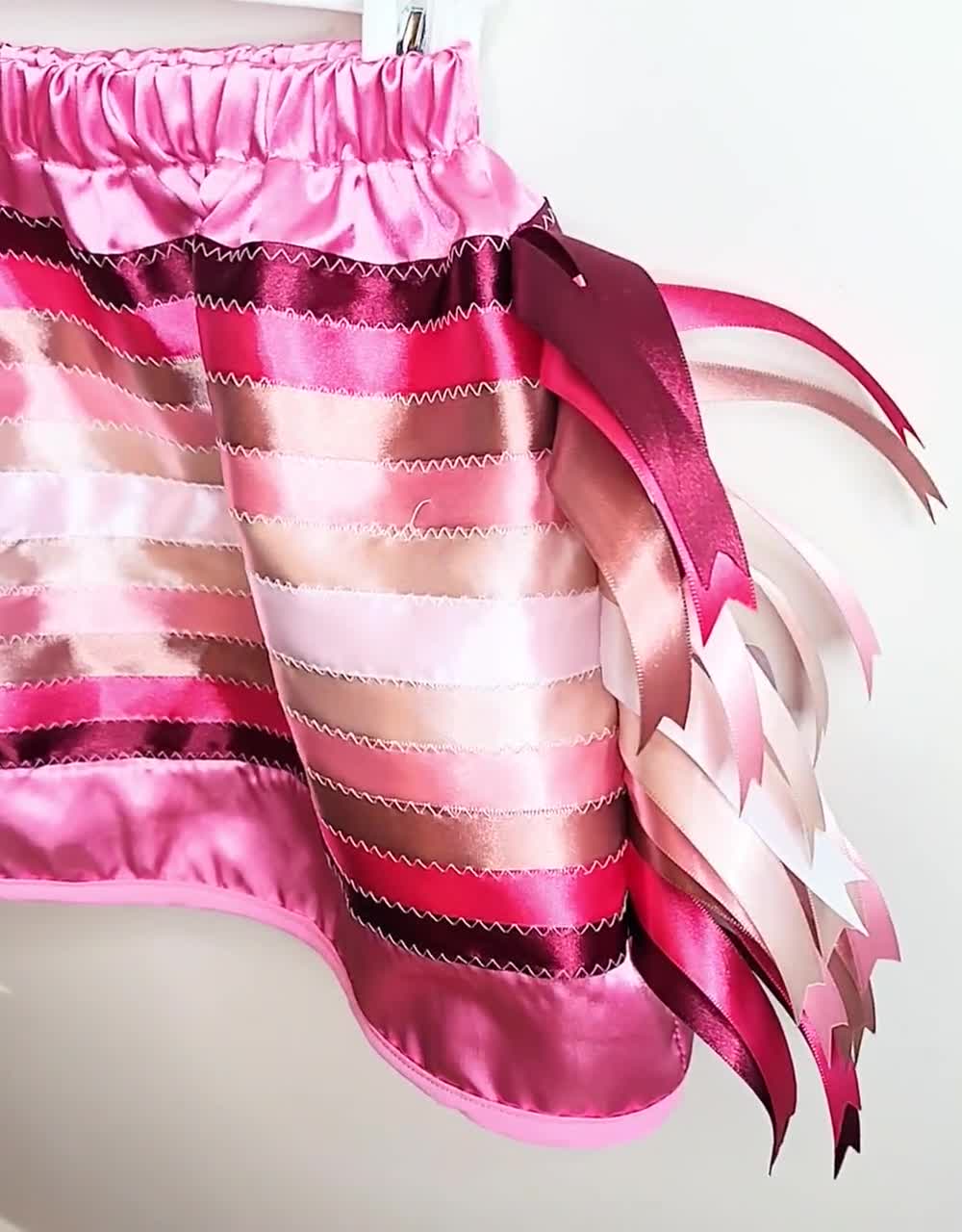 Native American Cherry Blossom Girls Ribbon Skirt Girls Pink