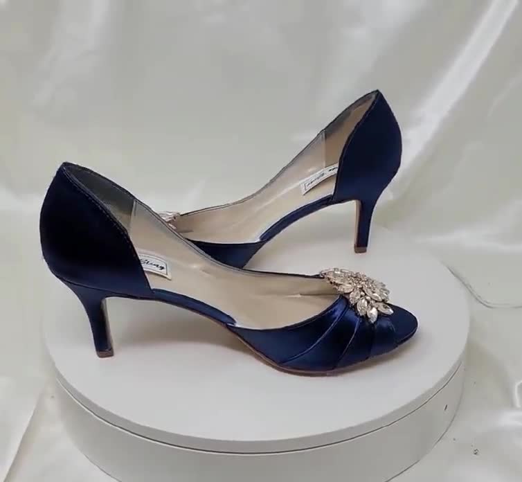 Navy blue cheap shoes for wedding