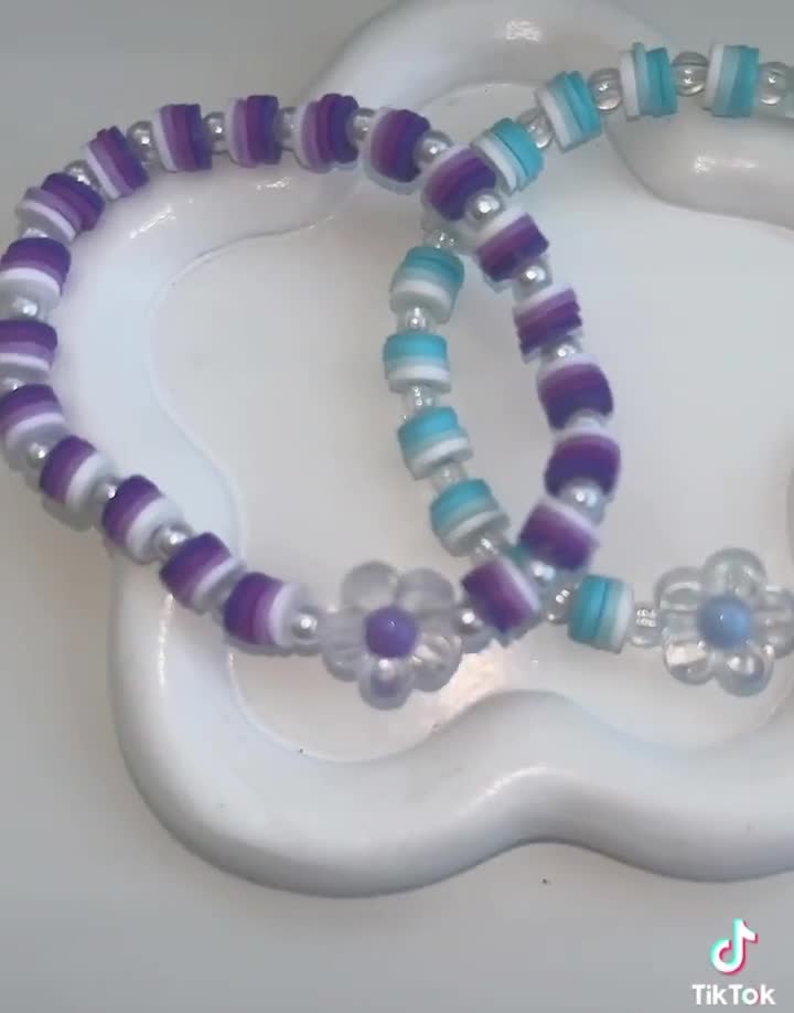 Heishi Stretch Bead Bracelet, Beachy Friendship Bracelets
