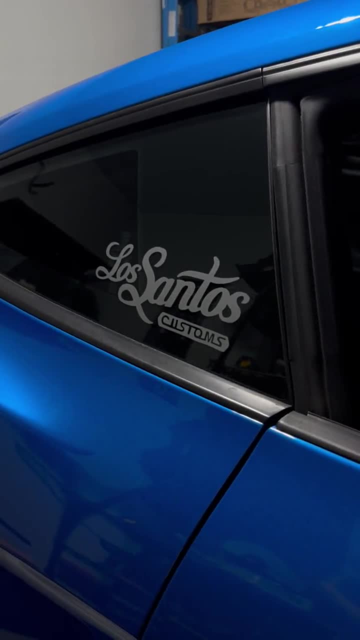 los santos customs Sticker for Sale by Rebass