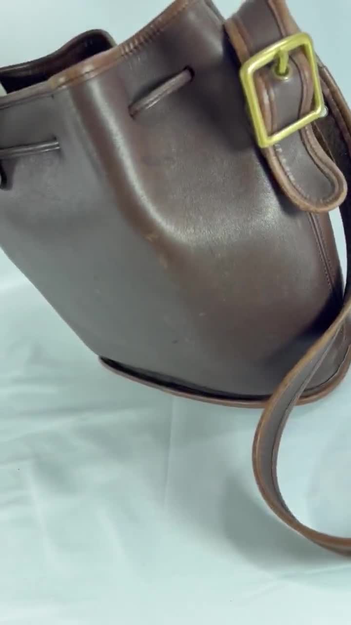 COACH 9952 Brown Leather Lula's Legacy Shoulder Bag Made in Turkey