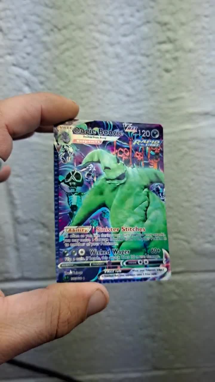 Nightmare Before Christmas - Oogie Boogie Man Pokemon Card - Etsy