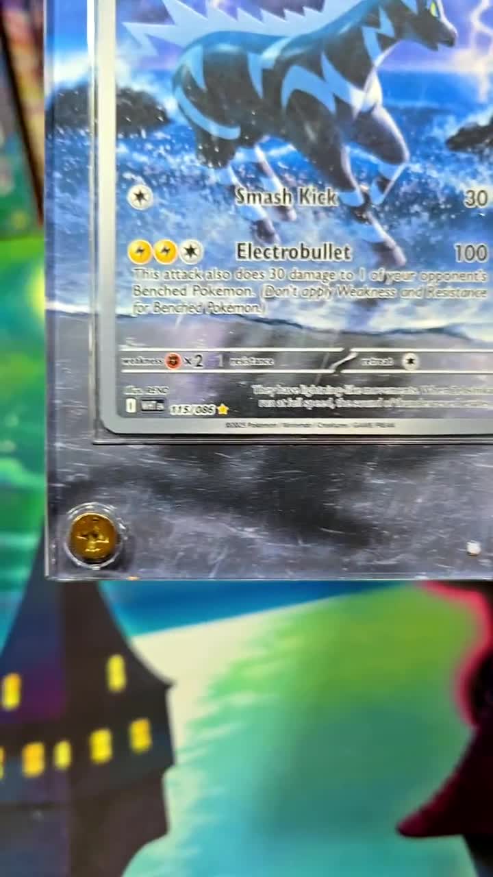 Pokemon Zebstrika 115/086 IR White Flare Extended Art Case - Etsy