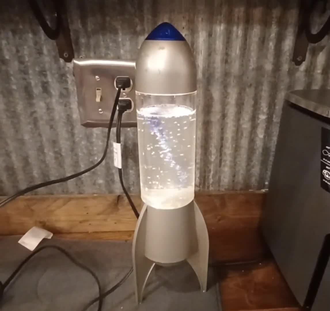 Vintage 90s Ken Art Rocket Hurricane Lamp WORKS, Kenart, Desk