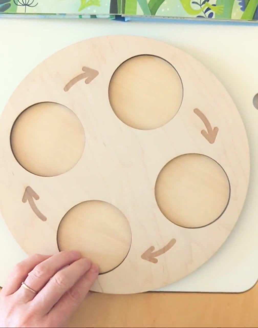 Kit Montessori Cycle De Vie – Planche En Bois Et 9 Figurines Animales Pour Enfants 3-10 Ans
