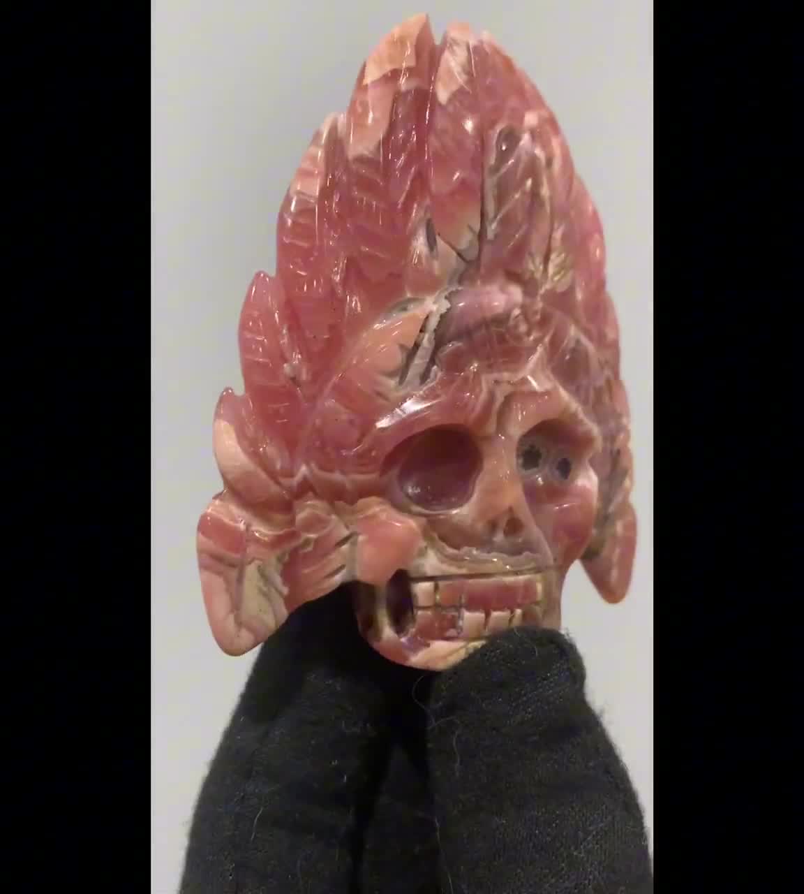 ロードクロサイトスカル ロードクロサイトスカル - 手彫り - 高品質 - Etsy 日本