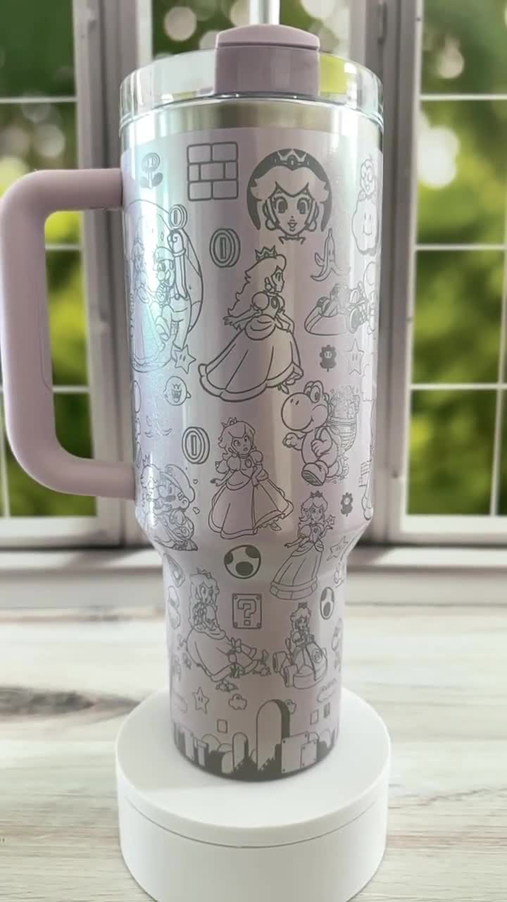 Stanley | Princess Peach | Mario | Luigi | Custom | Laser Engraved