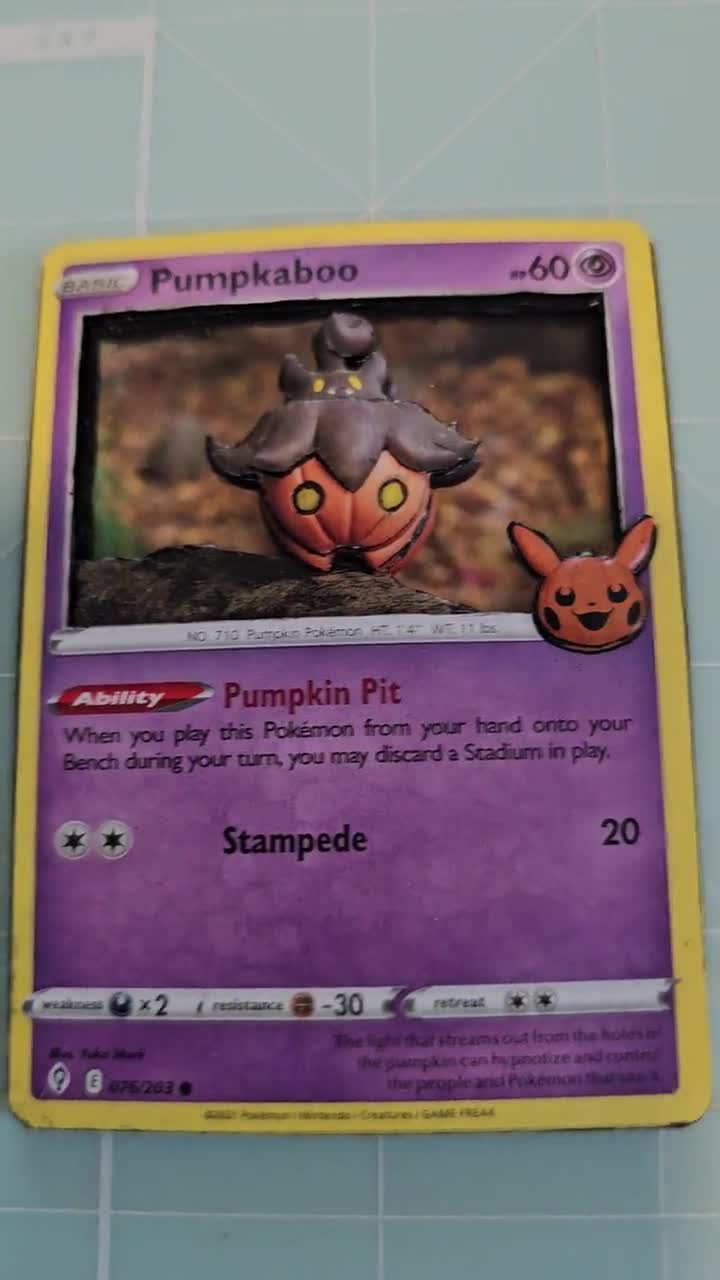 pumpkaboo pokemon card value 3D Pokémon Card - Pumpkaboo