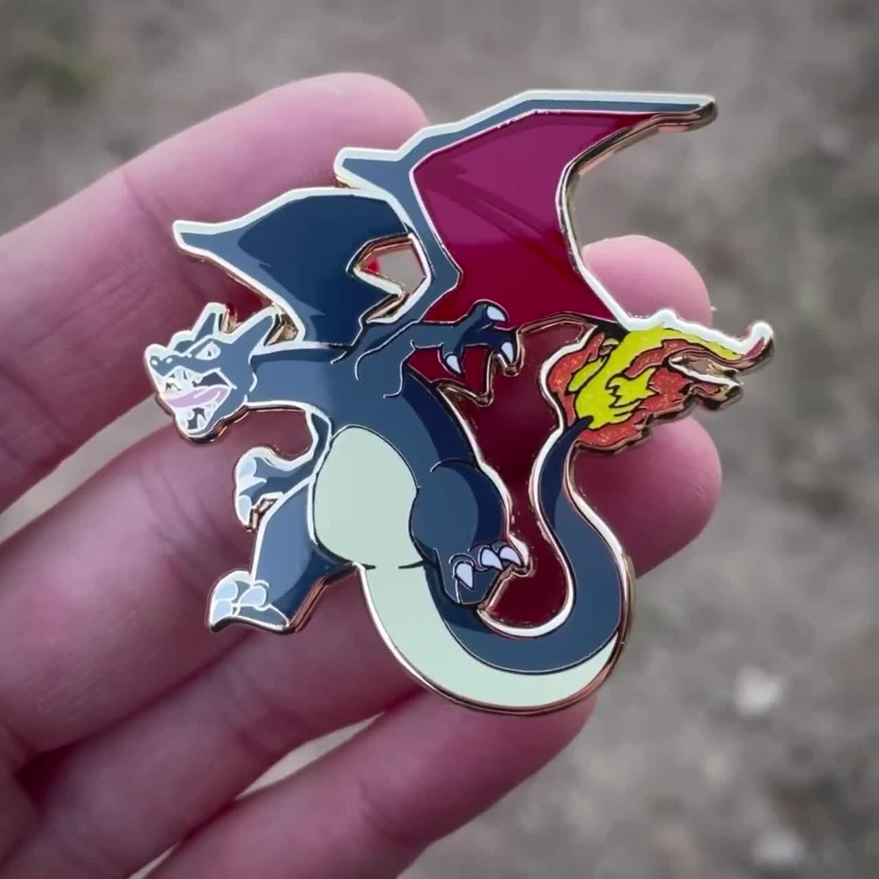 リザードンポケモンのエナメルピン、ラペルピン、ハットピン - Etsy 日本