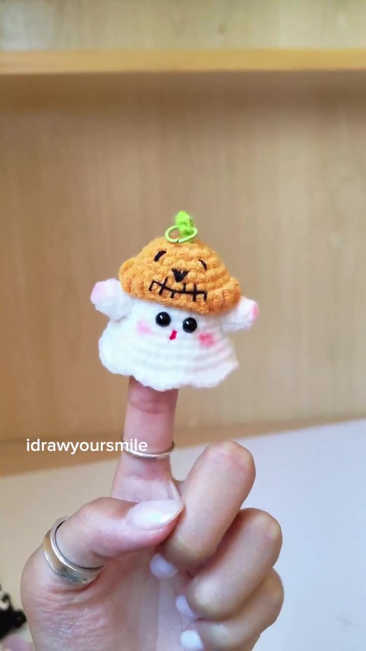 No.1327 ハンドメイドあみぐるみ　フラットモチーフ　ハロウィン　Cセット No.1327 ハンドメイドあみぐるみ フラットモチーフ ハロウィン Cセット